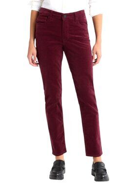 Kut From the Kloth Womens Jeans Size 6 Burgundy Rachael Fab Ab High Rise Mom
